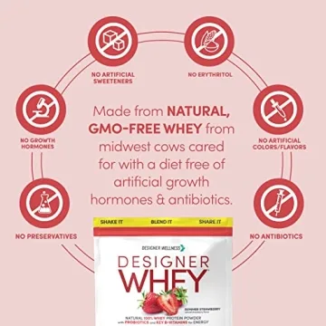 Designer Whey Natural Protein Powder, Gluten-Free & Probiotic