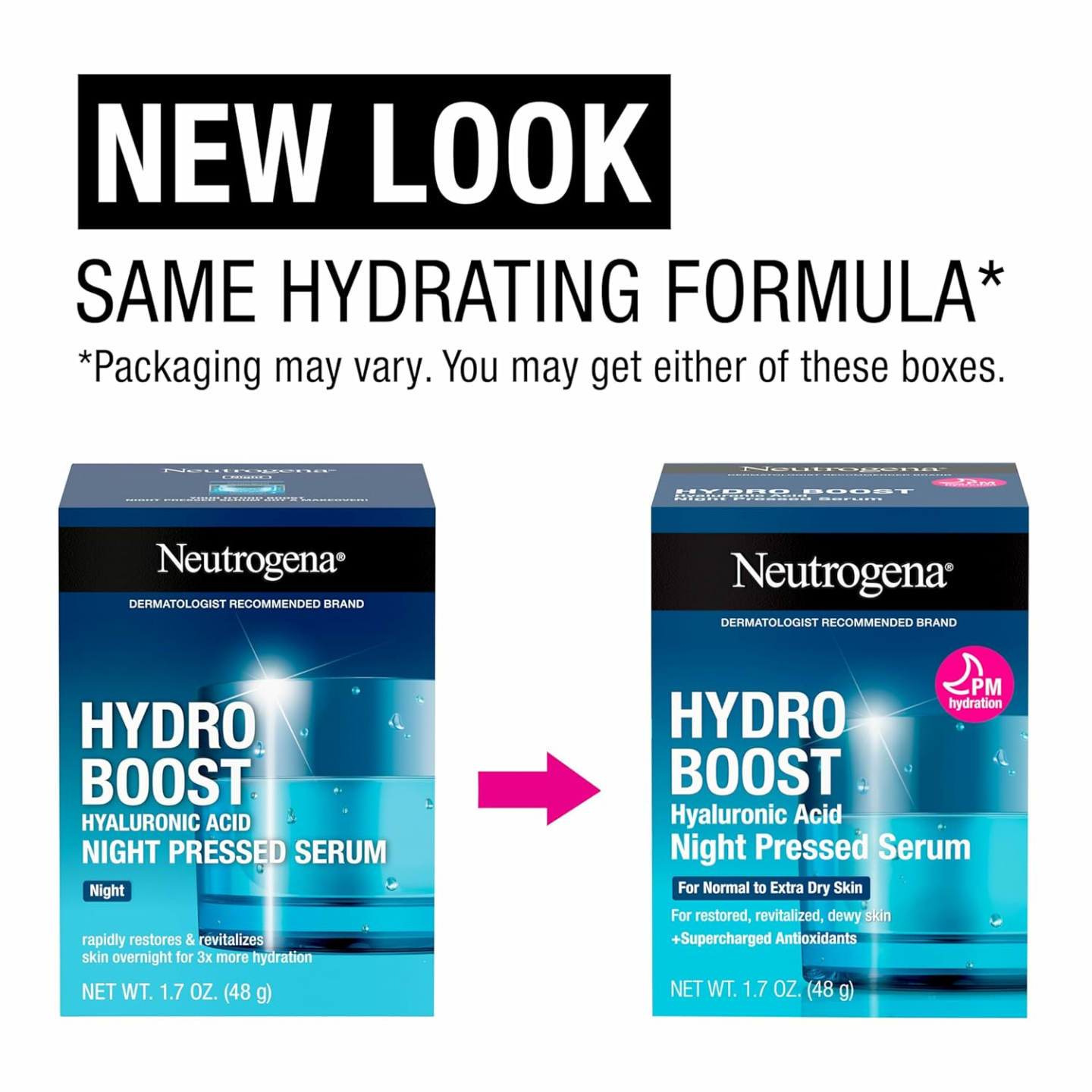 Neutrogena Hydro Boost Night Moisturizer 1.7 oz