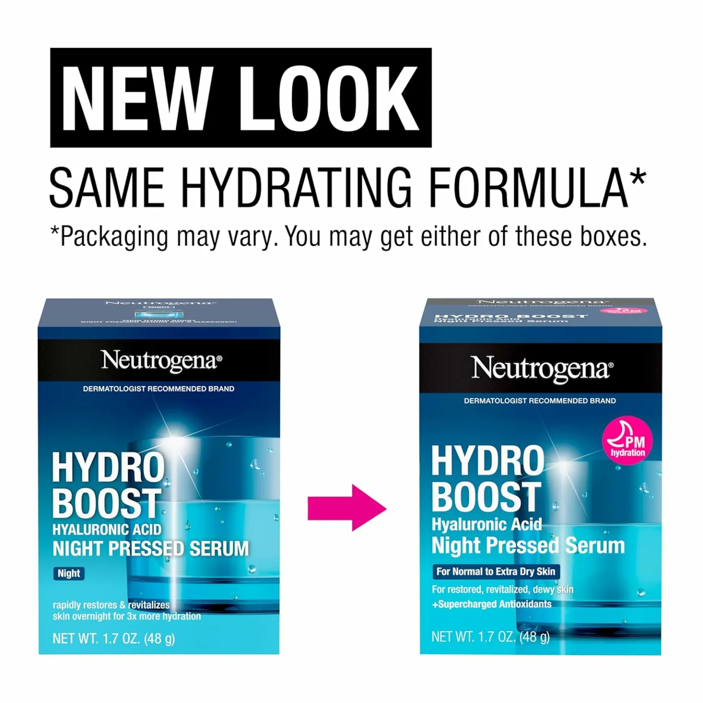 Neutrogena Hydro Boost Night Moisturizer 1.7 oz