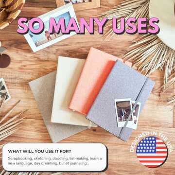 Portage Blank Aesthetic Notebook for Creative Journaling