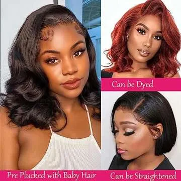 BLOCKICE Glueless Bob Wig in Body Wave Style for Easy Wear