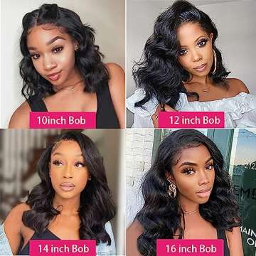 BLOCKICE Glueless Bob Wig in Body Wave Style for Easy Wear