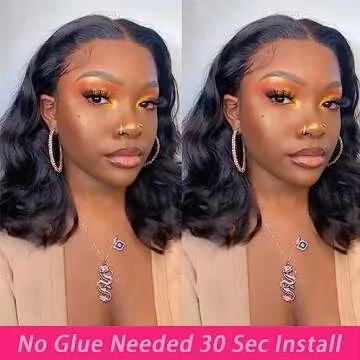 BLOCKICE Glueless Bob Wig in Body Wave Style for Easy Wear