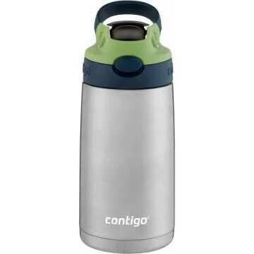 Contigo Aubrey Kids 13oz Stainless Steel Water Bottle - Spill-Proof, Keeps Drinks Cold