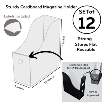 Evelots Colorful File Holder Set for Organization on Desks