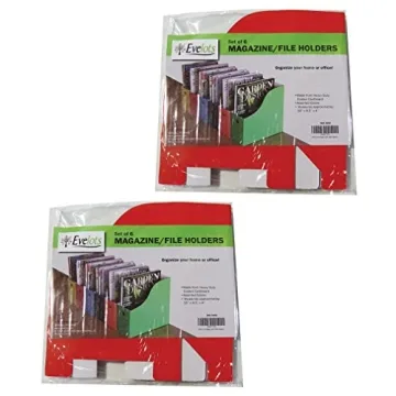 Evelots Colorful File Holder Set for Organization on Desks