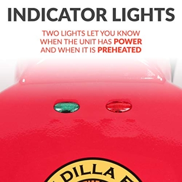 EQM8 Electric Quesadilla Maker with Extra Stuffing Latch