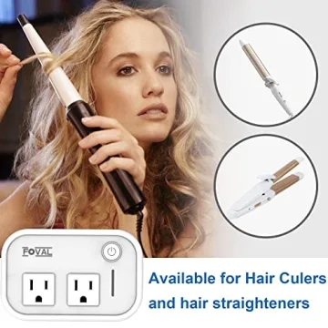 FOVAL Travel Voltage Converter 220V to 110V with USB Charging