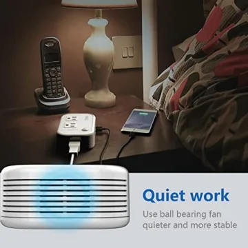 FOVAL Travel Voltage Converter 220V to 110V with USB Charging