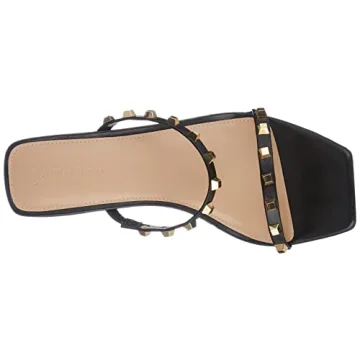 The Drop Avery Square Toe Heeled Sandals for Women