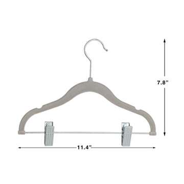 Finnhomy Non-Slip Velvet Hangers for Kids, 20-Pack