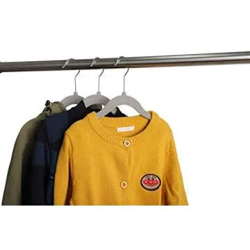 Finnhomy Non-Slip Velvet Hangers for Kids, 20-Pack