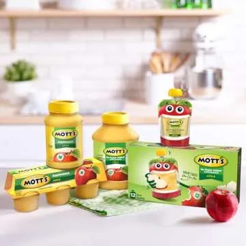Mott's Applesauce, 4 Oz Cups, 36 Count, No Artificial Flavors, Good Source Of Vitamin C, Nutritious Option For The Whole Family