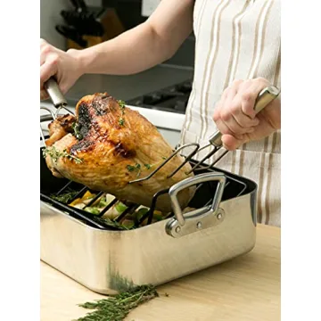 Stainless Steel Turkey Lifters for Effortless Cooking