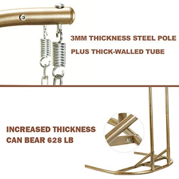 JOYBASE 2-Person Hanging Chair with Stand for Indoor and Outdoor