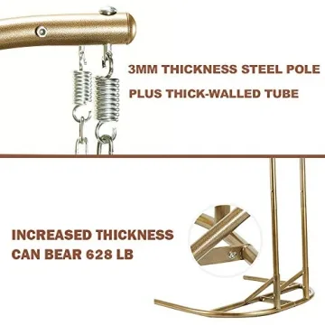 JOYBASE 2-Person Hanging Chair with Stand for Indoor and Outdoor