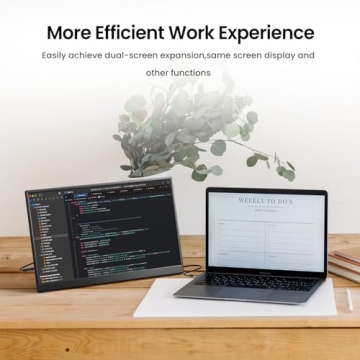 Yxk Portable 14 inch 2.2K QHD USB C HDMI Travel Monitor