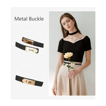 Buy ANHAISHUILV Women's Adjustable Skinny Leather Belt