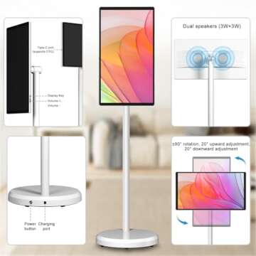 OFD Portable Touchscreen Monitor 22 inch 1080P TV