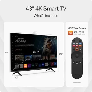 VIZIO 43-Inch Smart TV with Dolby Vision & HDR