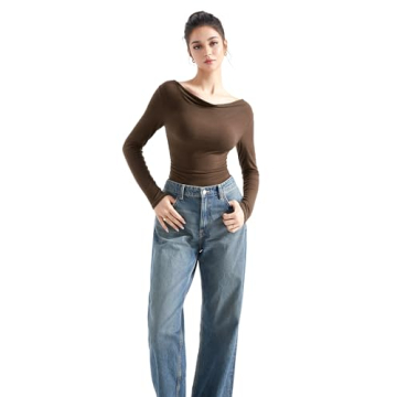 SUUKSESS Women's Chic Off Shoulder Tops for Fall