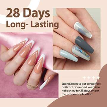 Modelones 133pcs Poly Nail Gel Kit, 2 Poly Nail Gel, 6 Nude Colors Gel Set, Nail Art Supplies for Decoration, Gift Ideas for Mother Day