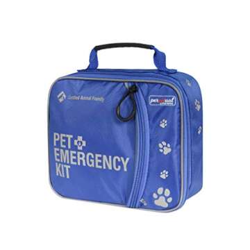 Perpetual Pet First Aid Kit with Vet Wrap, Styptic Powder, Bitter Spray & Veterinary Splint. Ideal f...