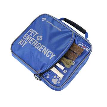 Perpetual Pet First Aid Kit with Vet Wrap, Styptic Powder, Bitter Spray & Veterinary Splint. Ideal for Hiking, Travelling, Camping, Outdoor & Indoor Activities