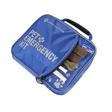 Perpetual Pet First Aid Kit with Vet Wrap, Styptic Powder, Bitter Spray & Veterinary Splint. Ideal for Hiking, Travelling, Camping, Outdoor & Indoor Activities