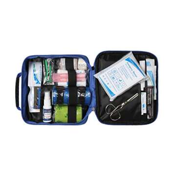 Perpetual Pet First Aid Kit with Vet Wrap, Styptic Powder, Bitter Spray & Veterinary Splint. Ideal for Hiking, Travelling, Camping, Outdoor & Indoor Activities