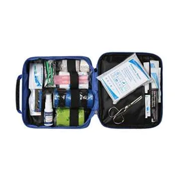 Perpetual Pet First Aid Kit with Vet Wrap, Styptic Powder, Bitter Spray & Veterinary Splint. Ideal for Hiking, Travelling, Camping, Outdoor & Indoor Activities