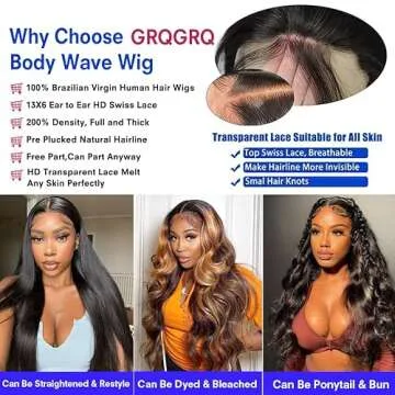 30 Inch 13x6 Body Wave Lace Front Wig for Women