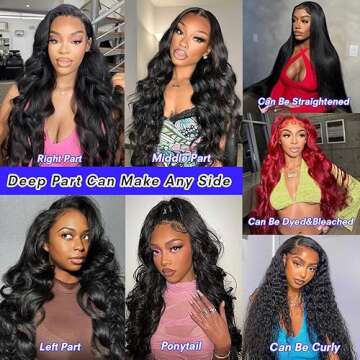 30 Inch 13x6 Lace Front Wigs Human Hair 200% Density Body Wave Lace Front Wigs Human Hair Pre Plucked Glueless Wigs Human Hair Wigs 13x6 HD Lace Frontal Wigs Human Hair Lace Front Wigs for Women