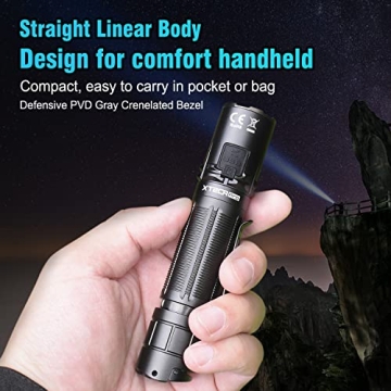 Klarus XT2CR Pro Tactical Flashlight 2100 Lumens Portable