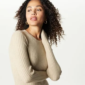 The Drop Women’s Ashlyn Ribbed Maxi Dress in Taupe Heather