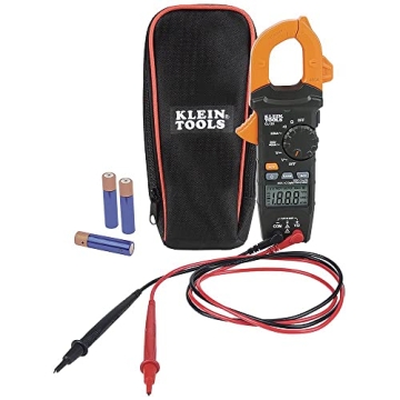 Klein Tools CL120 Digital Clamp Meter, Auto-Ranging 400 Amp AC, AC/DC Voltage, Resistance, Continuit...