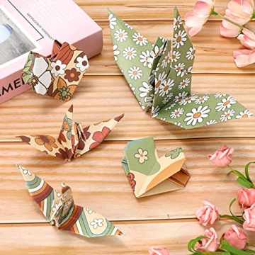 Whaline 12 Designs Retro Floral Pattern Paper for Crafts