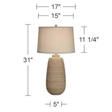 360 Lighting Maya Rustic 31" Table Lamp for Home