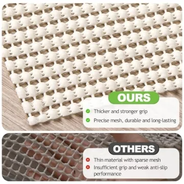 Songrey Non-Slip Rug Pad 5x7 FT for Comfort and Safety