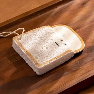 Eco-friendly LUFOFOX Kitchen Sponges 4 Pack Natural Design