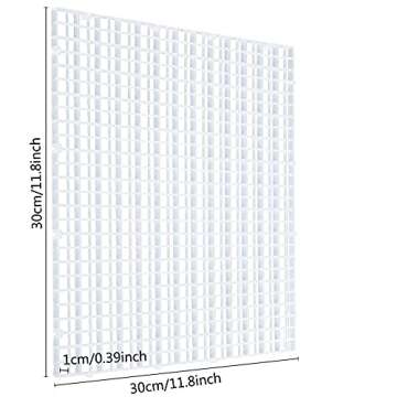 Aquarium Fish Tank Bottom Isolation, Grid Divider Tray Egg 4 Pcs (L 4pcs)