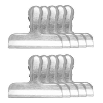Heavy Duty Metal Clip Set for Kitchen and Crafts - 10 Pack