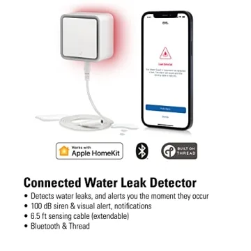 Eve Water Guard Smart Water Leak Detector with Siren