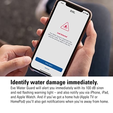 Eve Water Guard Smart Water Leak Detector with Siren