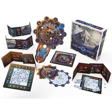Archeo-Logic - A Competitive Deduction Board Game, Locate & Map Out A Hidden City, Ages 12+, 1-4 Pla...