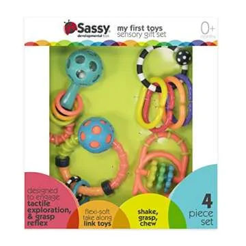 Sassy My First Toys Sensory Toy Gift Set – Engaging Play for Infants