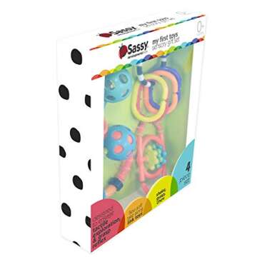 Sassy My First Toys Sensory Toy Gift Set for Infants