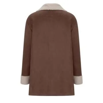 Leodye Women's Plus Size Fleece Lined Winter Coat