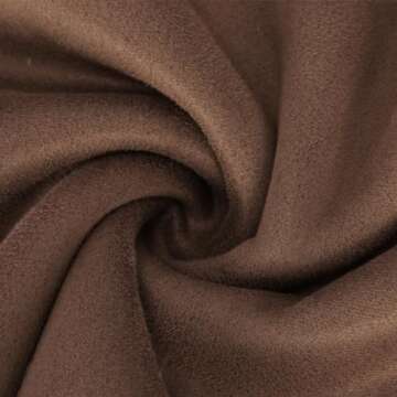 Leodye Womens Winter Coats Plus Size Fleece Lined Jackets 2024 Suede Coats Warm Sherpa Notch Lapel Outerwear Pea Coats,Brown,Medium