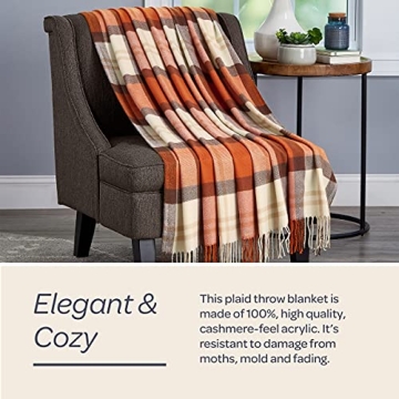 Lavish Home Faux Cashmere Acrylic Throw Blanket